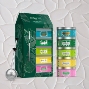 Coffret Les Verts avec une pince à thé - Kusmi Tea
