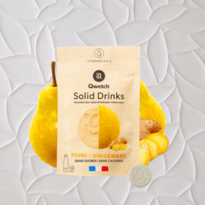 Pastilles Solid Drinks Bio- Poire Gingembre -Qwetch