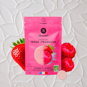 Pastilles Solid Drinks Bio- Fraise & Framboise -Qwetch