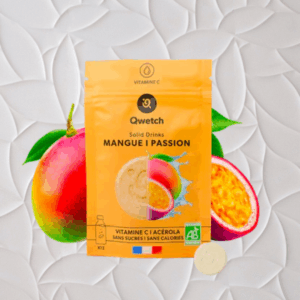 Pastilles Solid Drinks Bio- Mangue et Passion -Qwetch
