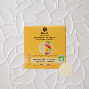 Boîte 3 Pastilles Solid Drinks Bio- Mangue Passion- Qwetch