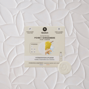 Boîte 3 Pastilles Solid Drinks Bio- Poire Gingembre -Qwetch